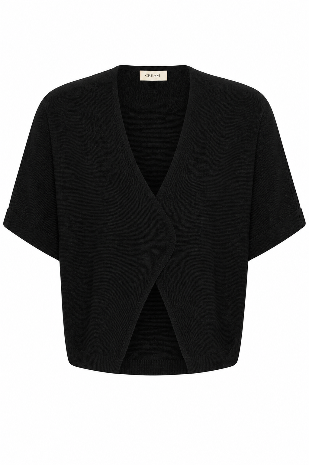 Cream Clothing Sillar Knit Bolero in Pitch Black