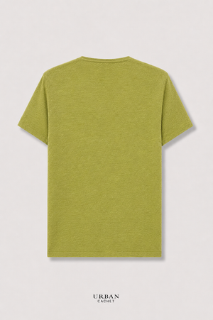 Mansted Denmark Eco Slub Wedge Top in Olive