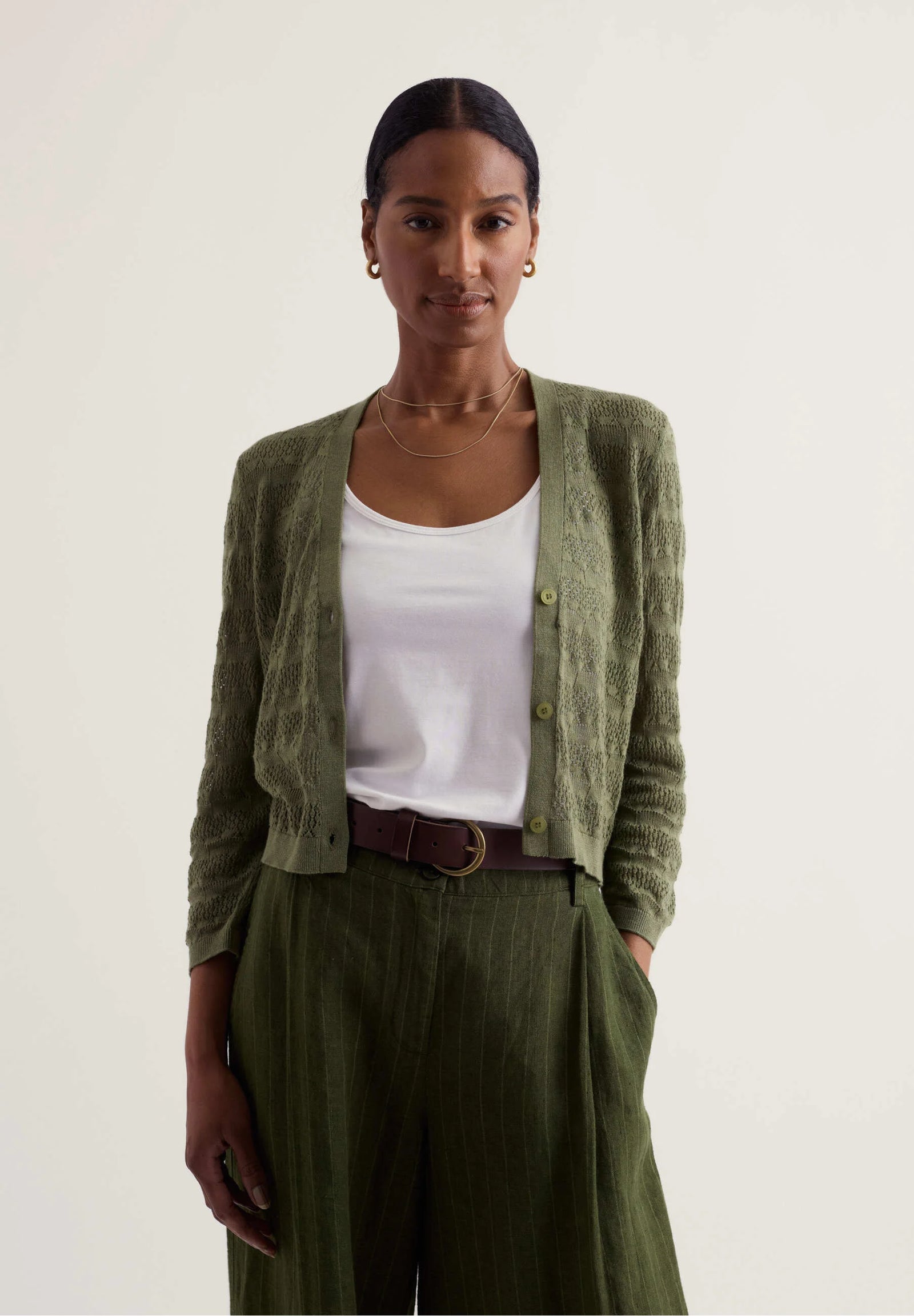 Seasalt Cornwall Sweet Day Cotton Cardigan in Cypress