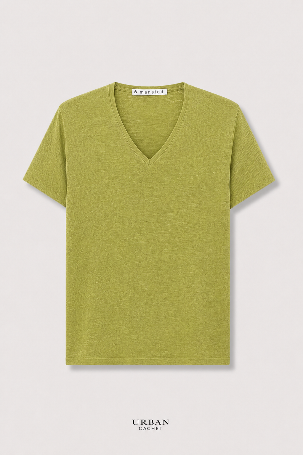 Mansted Denmark Eco Slub Wedge Top in Olive