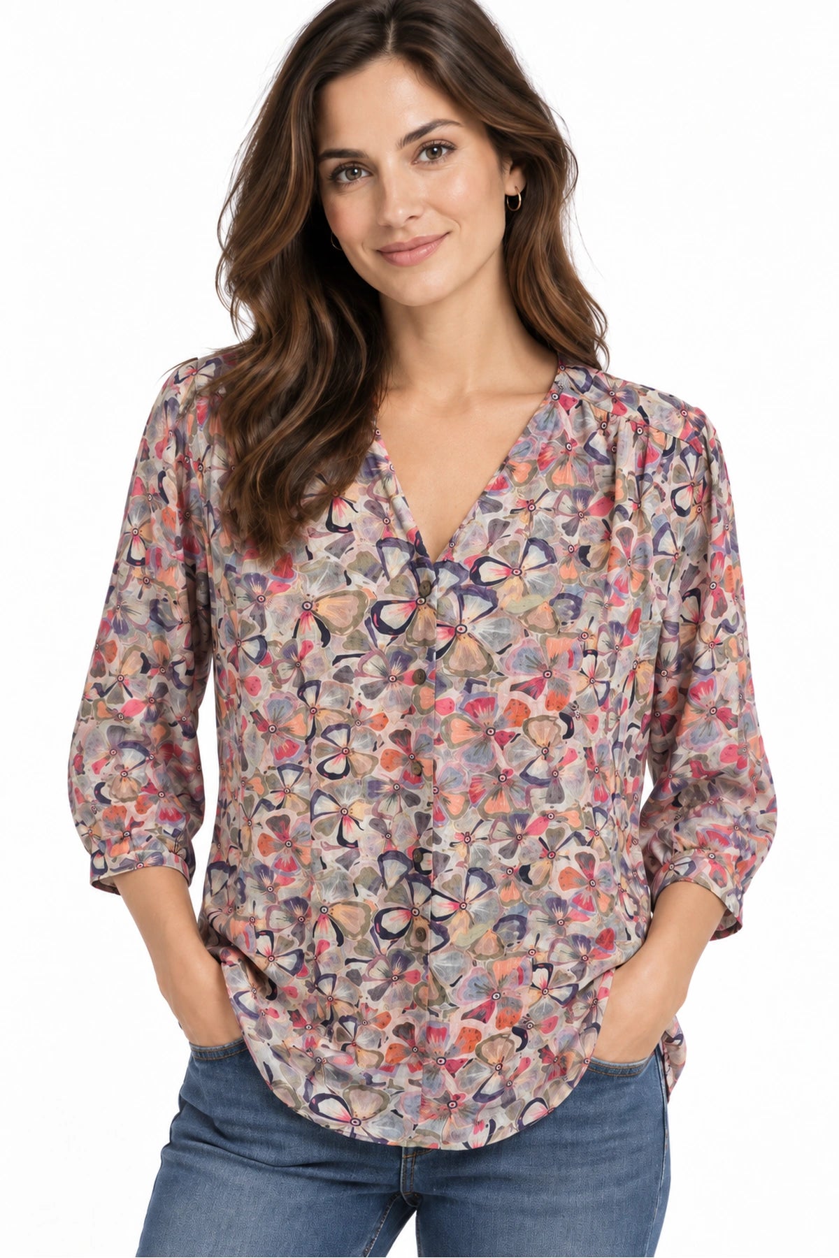 JJ Sisters Willow Swiss Cotton Top in Blush