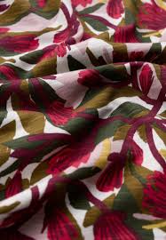 Seasalt Cornwall Bryher View Top in Abstract Protea Chalk