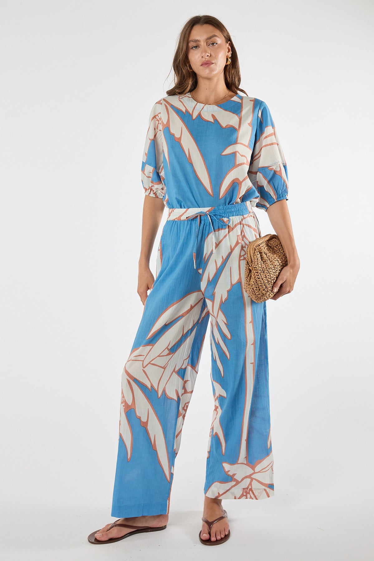 LULALIFE Colette Pant in Sky