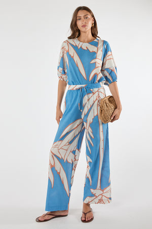 LULALIFE Colette Pant in Sky
