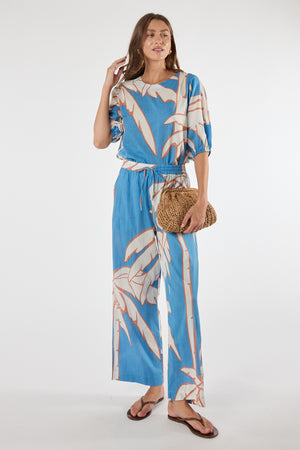 LULALIFE Colette Pant in Sky