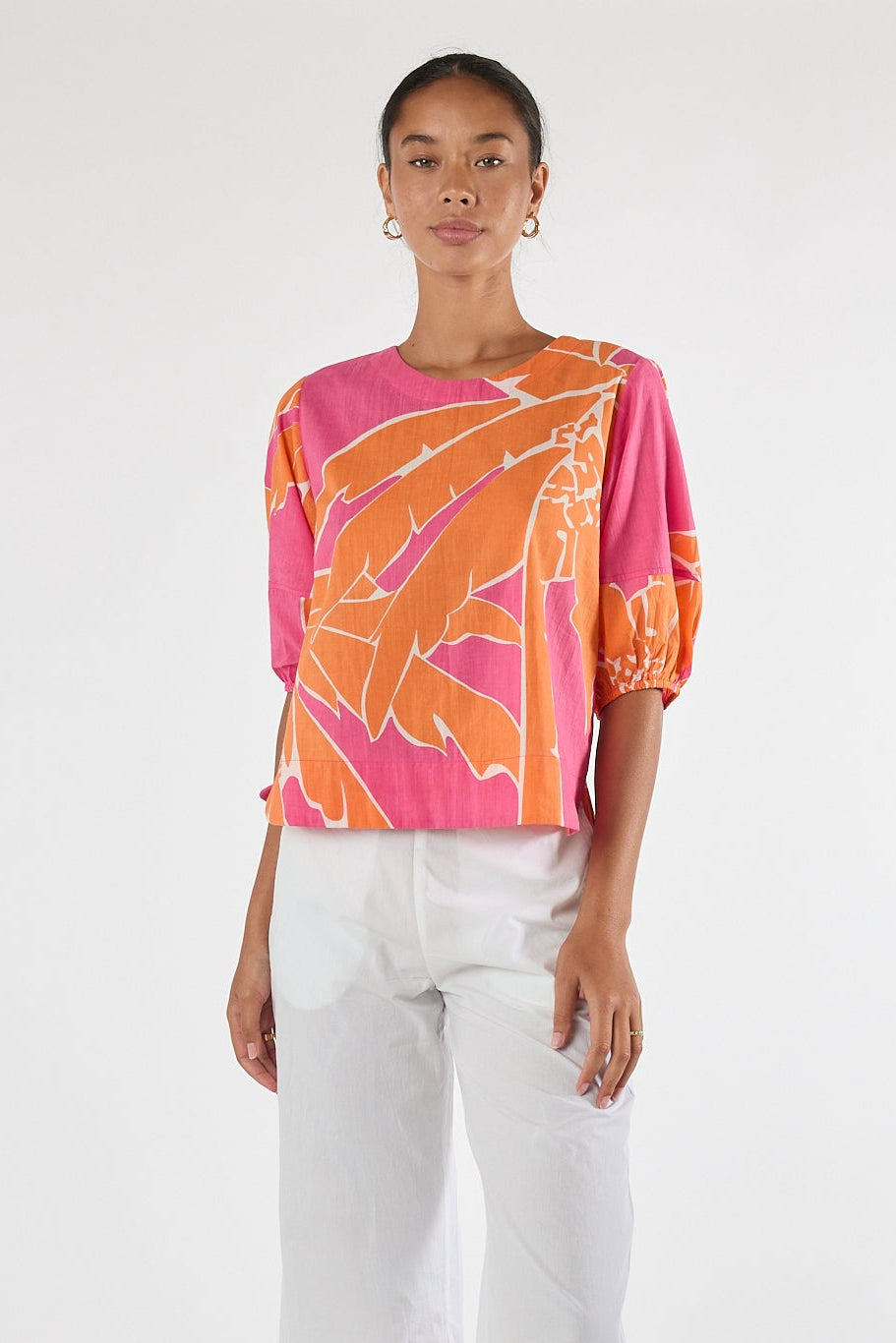 LULALIFE Colette Top in Melon