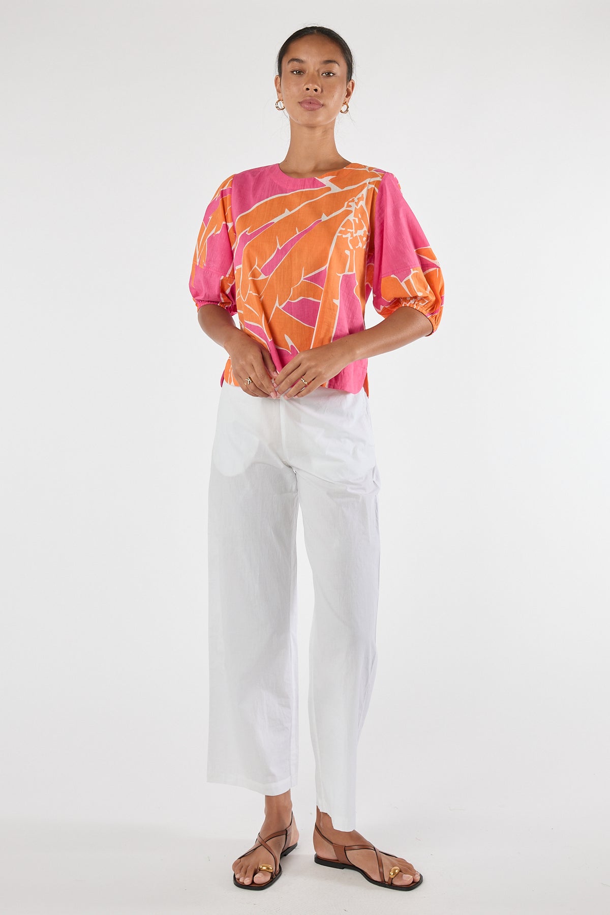 LULALIFE Colette Top in Melon