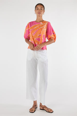 LULALIFE Colette Top in Melon