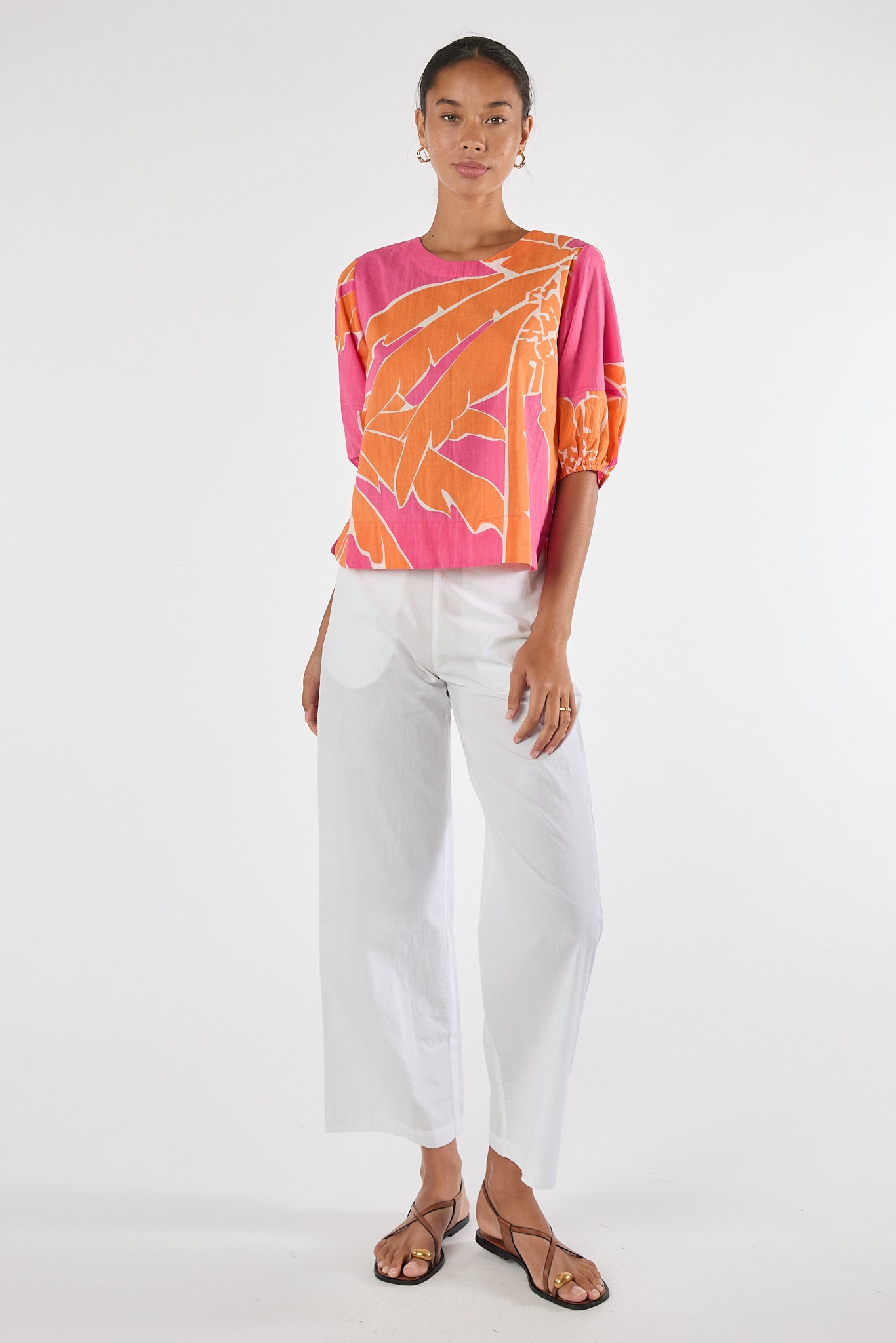 LULALIFE Colette Top in Melon