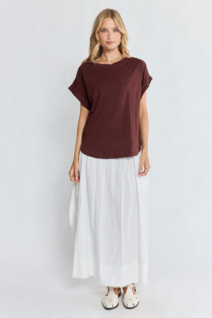 LULALIFE Holly T-Shirt in Espresso