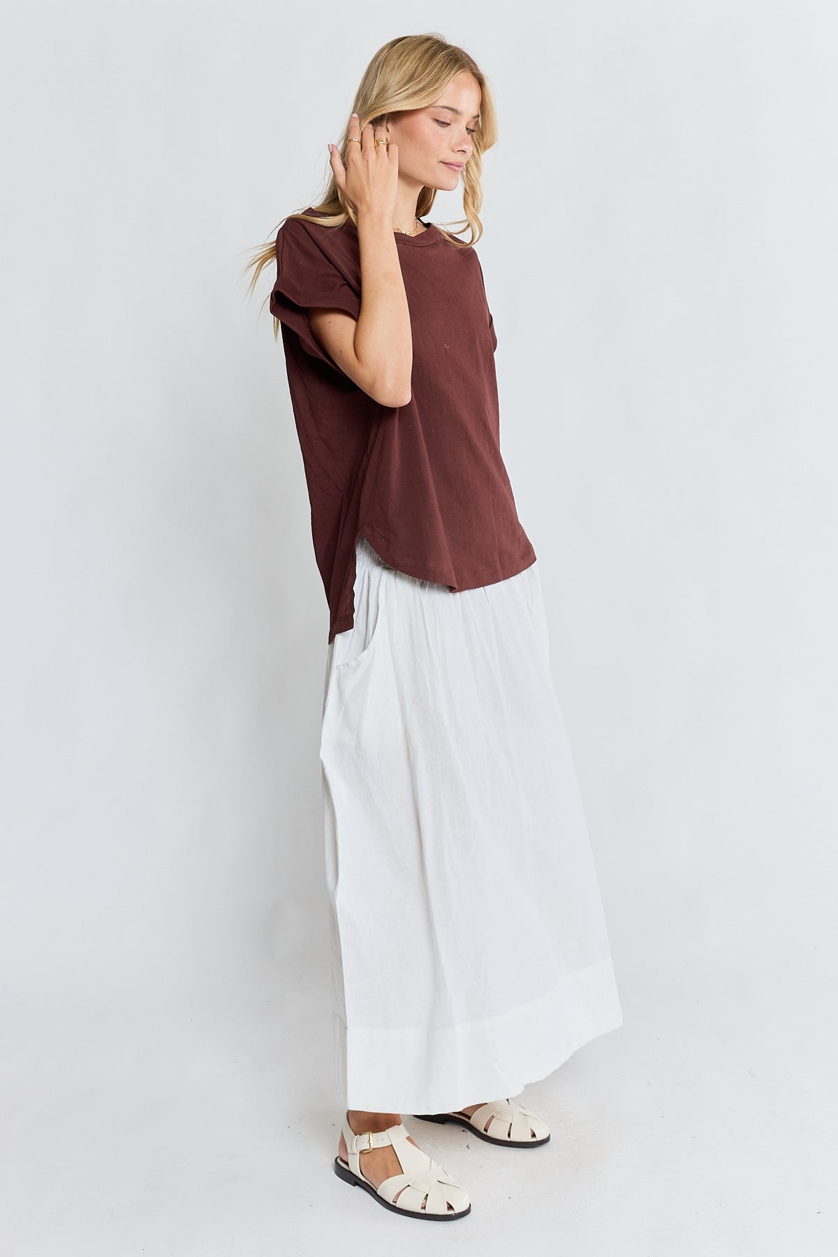 LULALIFE Holly T-Shirt in Espresso