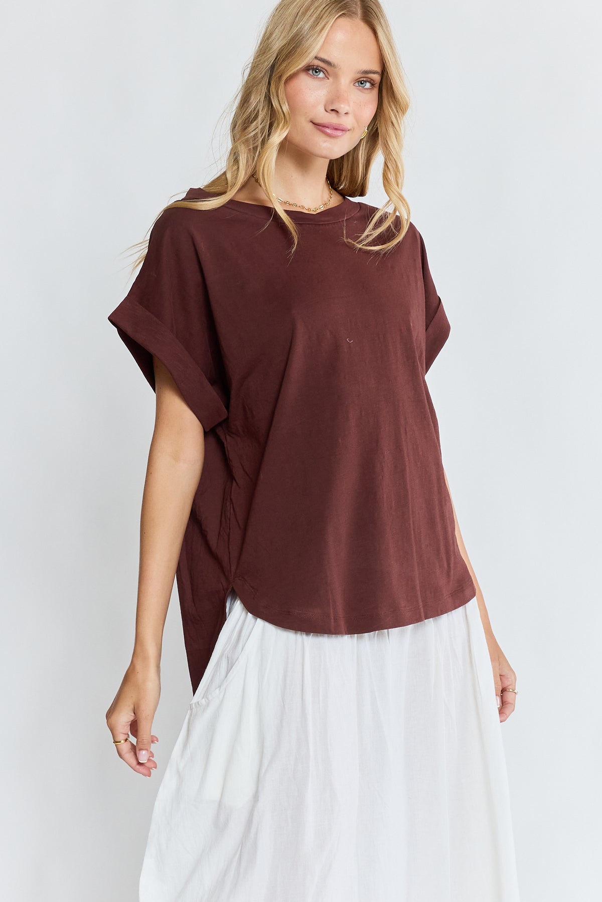 LULALIFE Holly T-Shirt in Espresso