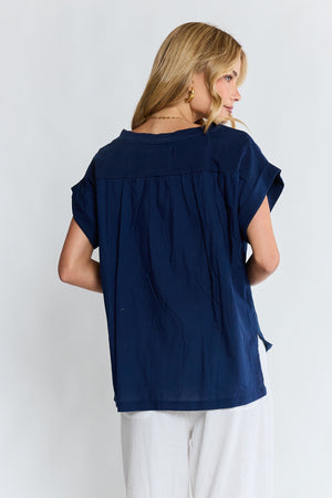 LULALIFE Holly T-Shirt in Navy