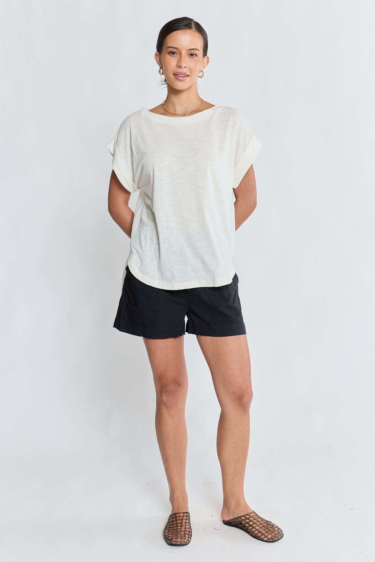 LULALIFE Holly T-Shirt in White