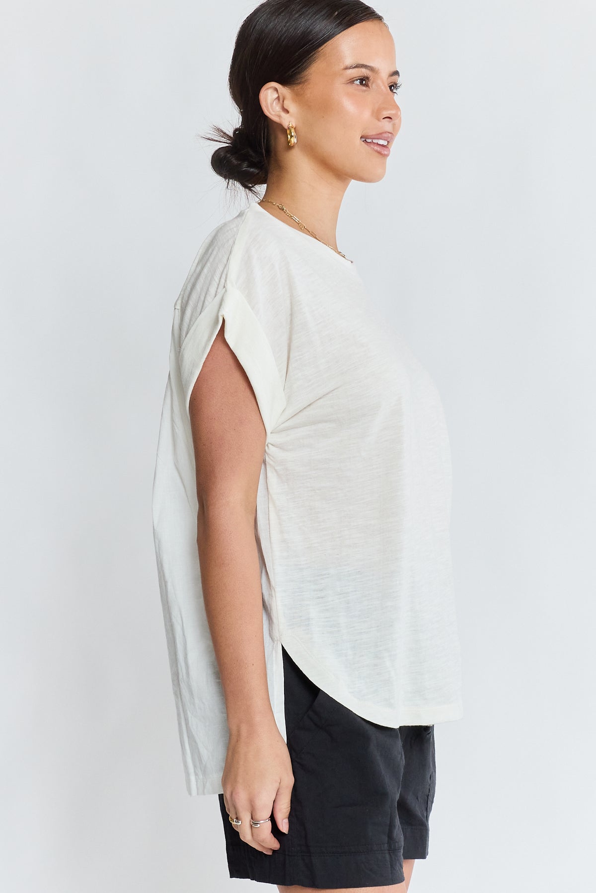 LULALIFE Holly T-Shirt in White