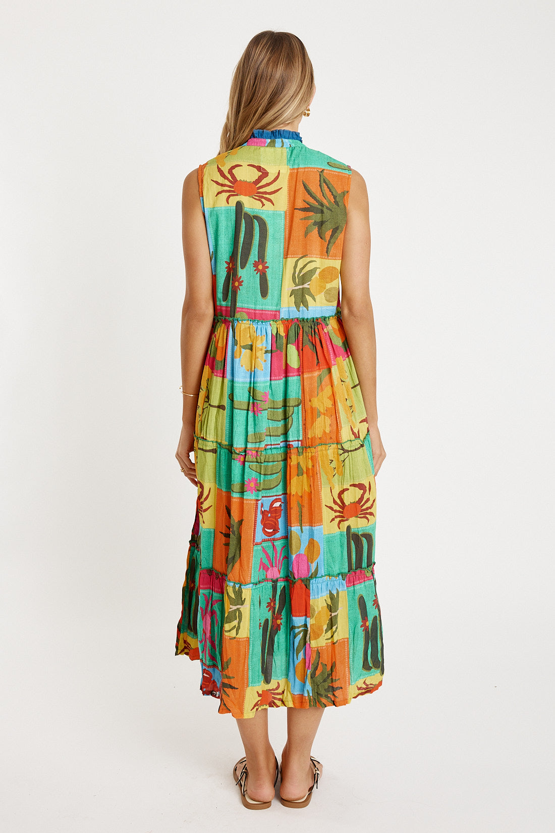 LULALIFE Cactus Midi Dress