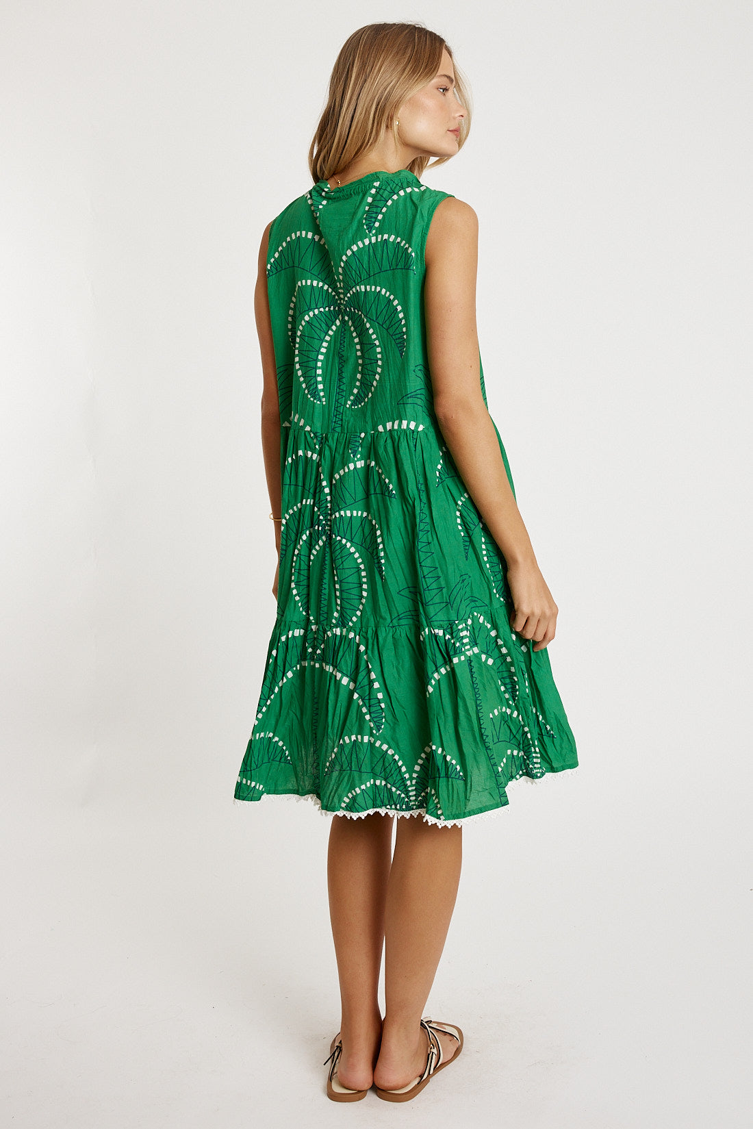 LULALIFE Idalia Sleeveless Dress in Sea