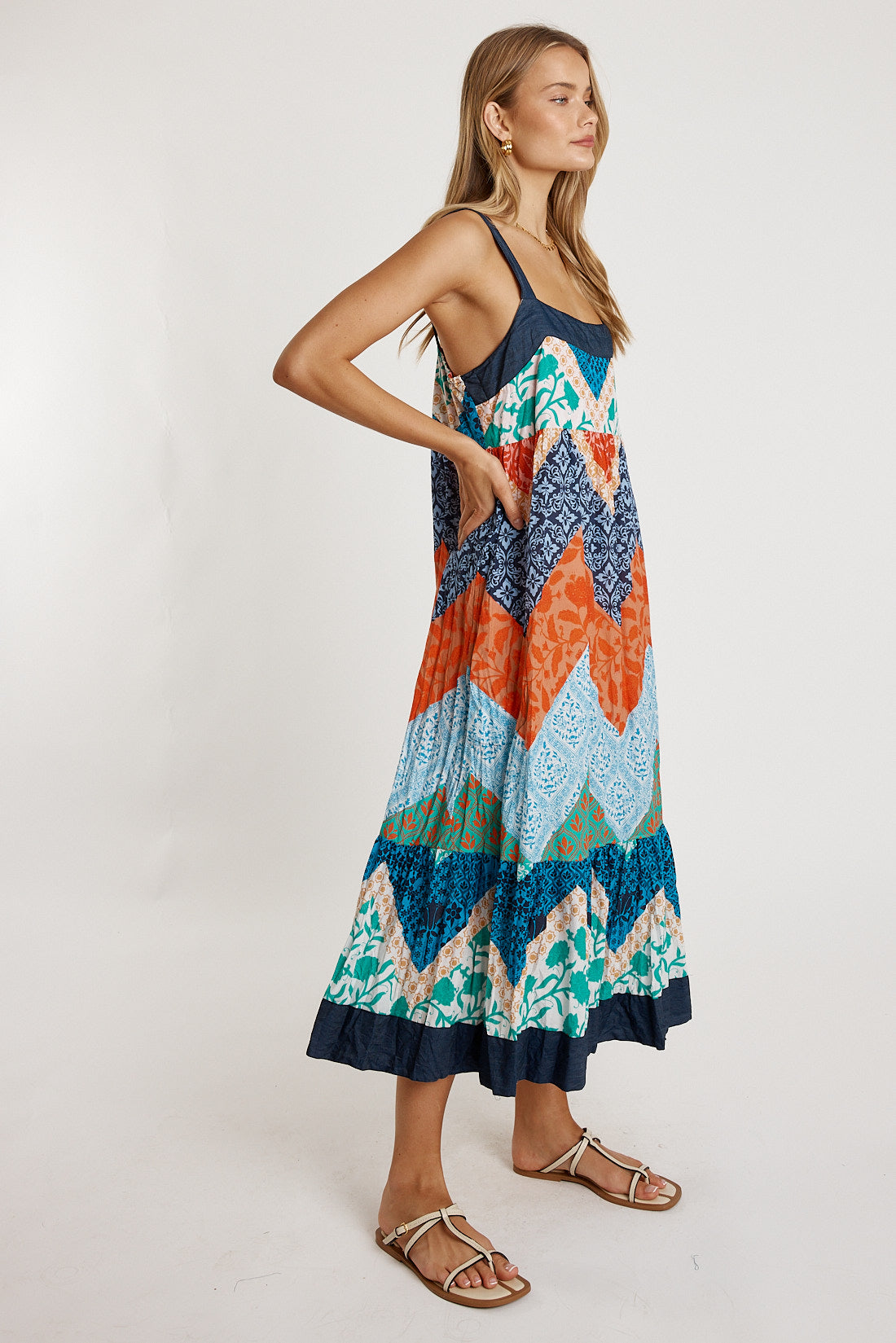 LULALIFE Romilly Sundress in Navy