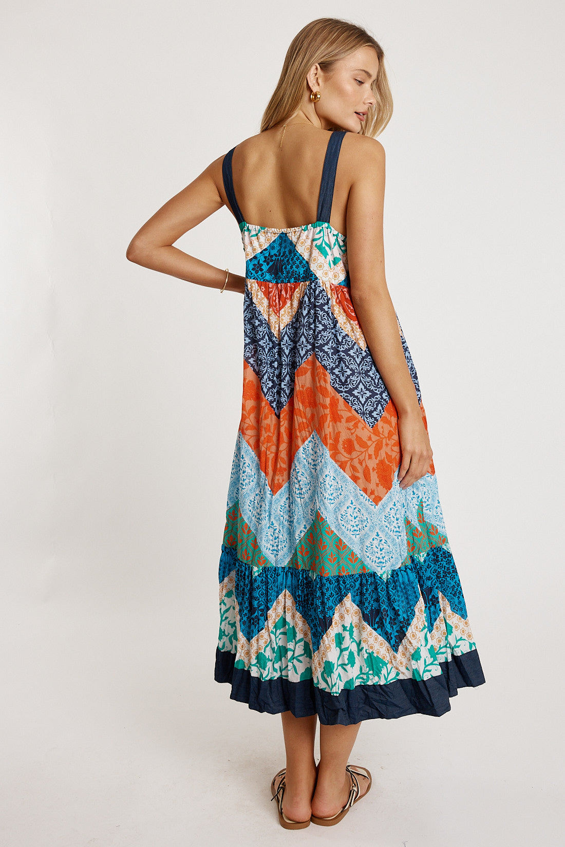 LULALIFE Romilly Sundress in Navy