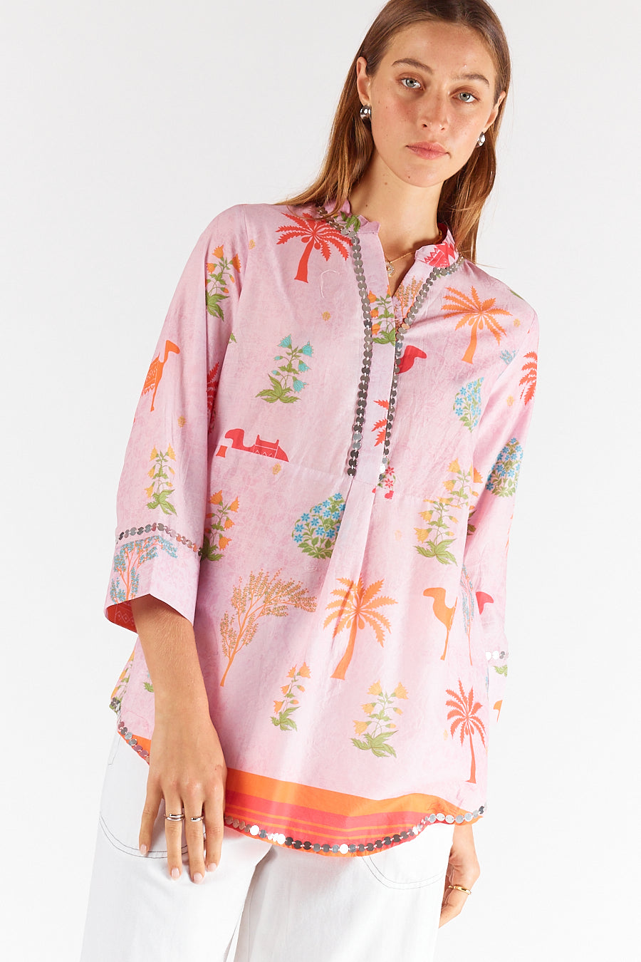 Rubyyaya Iraj Shirt in Pink