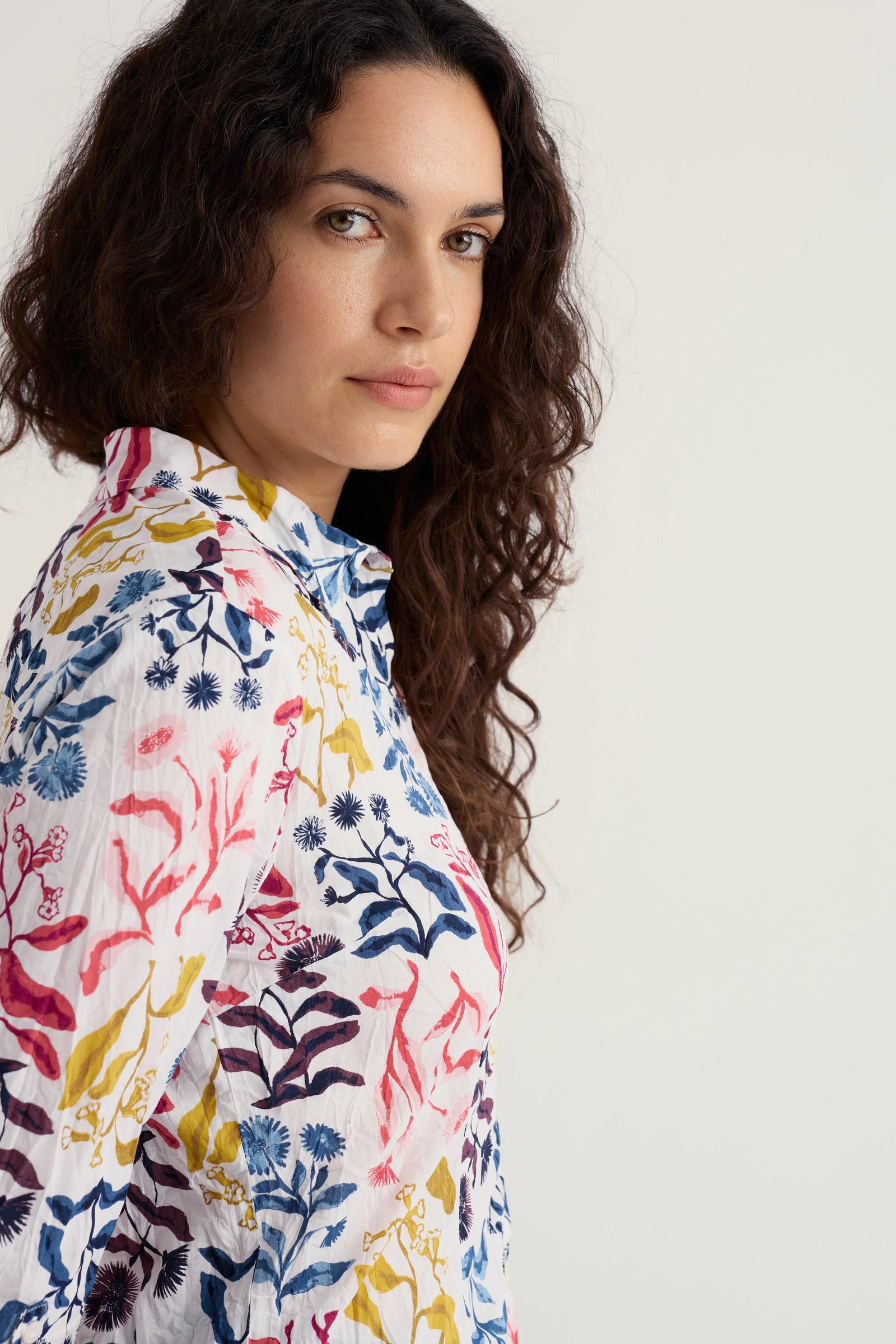 Seasalt Cornwall Larissa Shirt in Inky Botanical Chalk