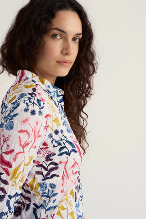 Seasalt Cornwall Larissa Shirt in Inky Botanical Chalk
