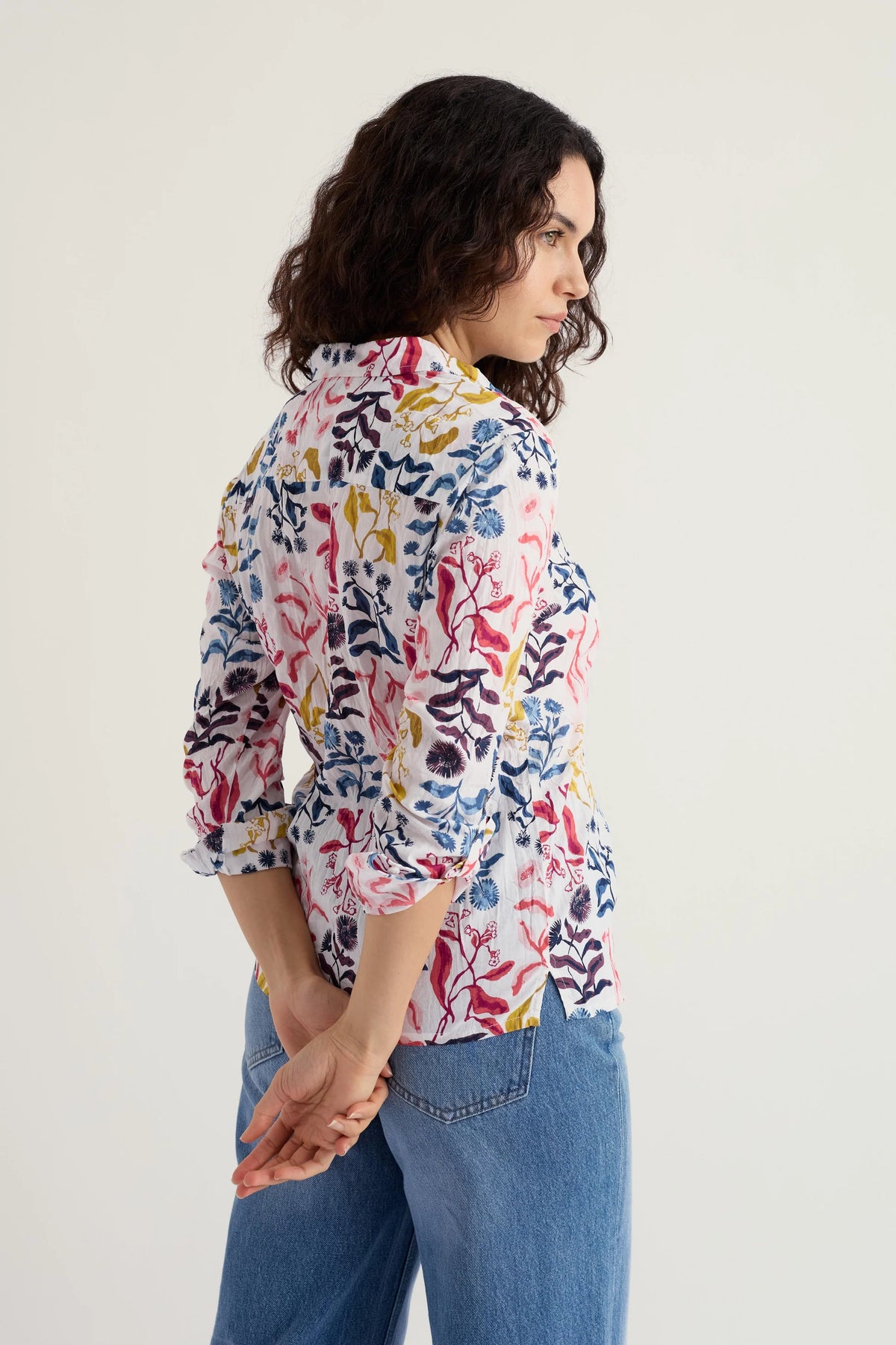 Seasalt Cornwall Larissa Shirt in Inky Botanical Chalk