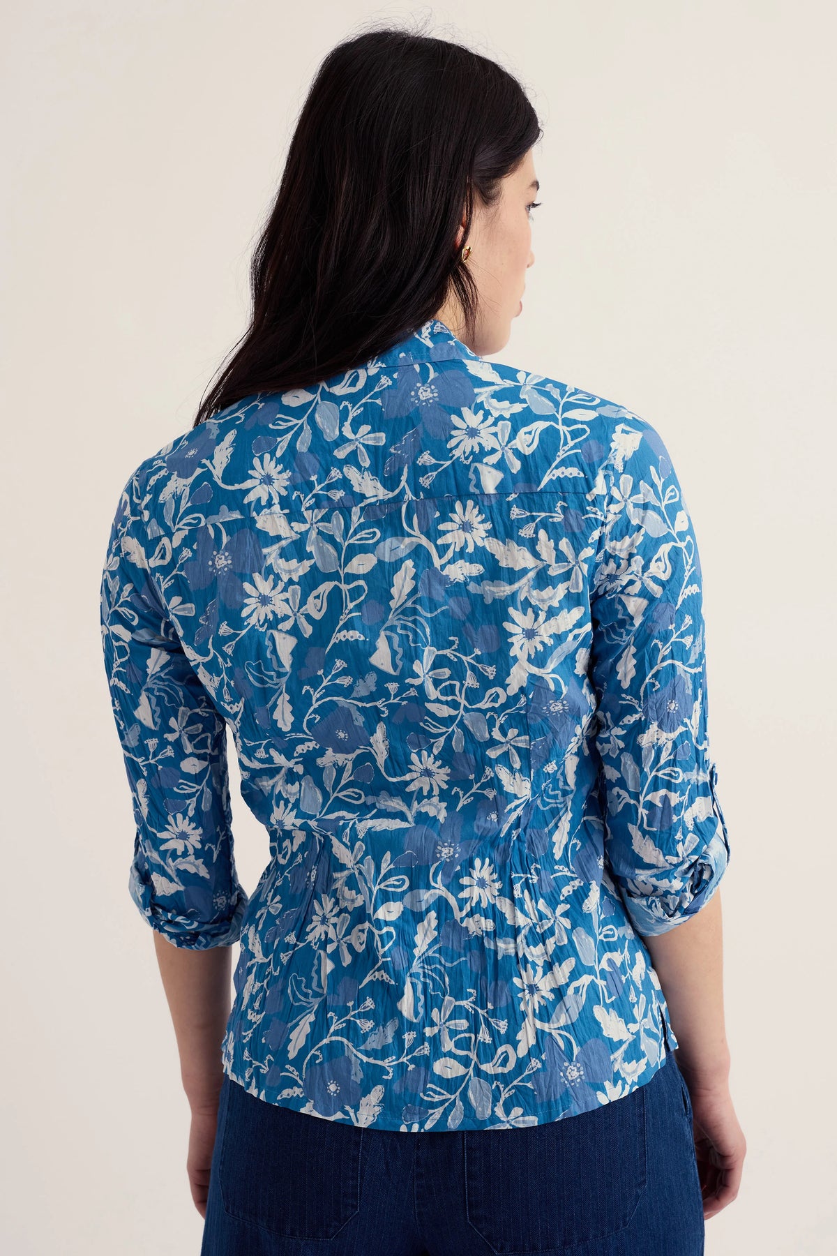 Seasalt Cornwall Larissa Shirt in Winding Meadow Sailboats