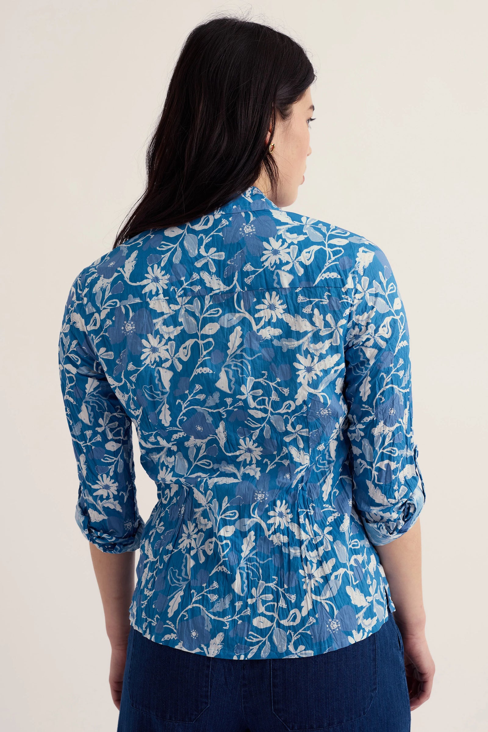 Seasalt Cornwall Larissa Shirt in Winding Meadow Sailboats