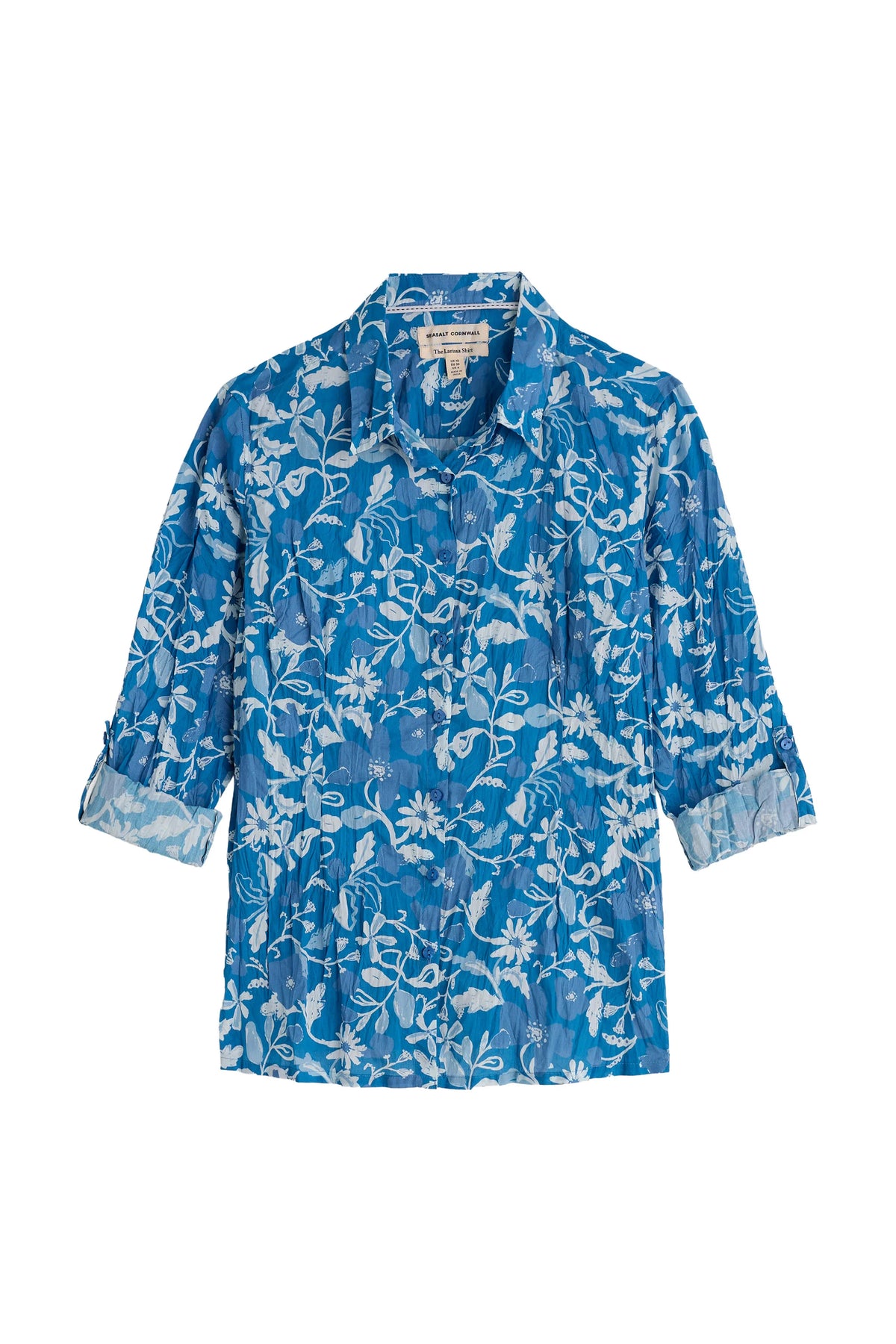 Seasalt Cornwall Larissa Shirt in Winding Meadow Sailboats