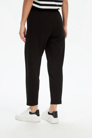 Tirelli Barrel Leg Lounge Summer Pant in Black