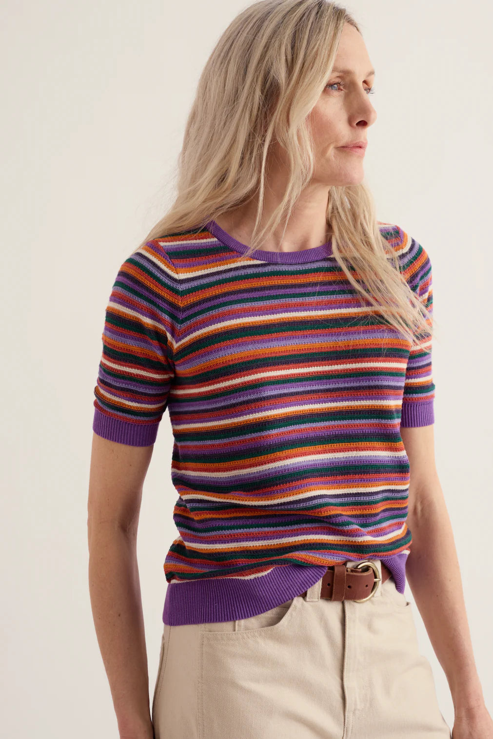 Seasalt Cornwall Summer Lawn Top in Tinctoria Wild Orchid