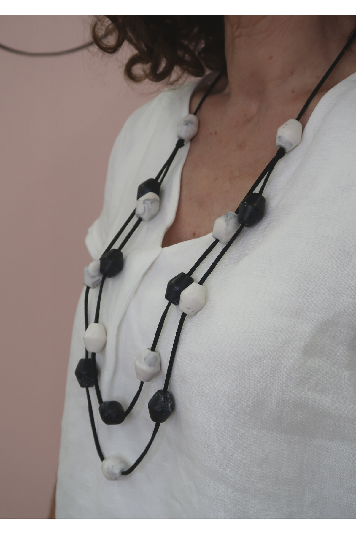 Naturals by O & J Necklace in Black