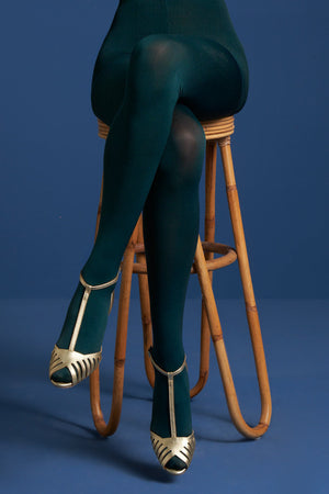 King Louie Tights in Solid Dragonfly Green