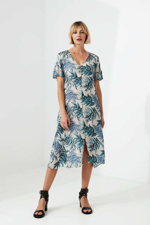 Lania The Label Glade Dress in Almond Print