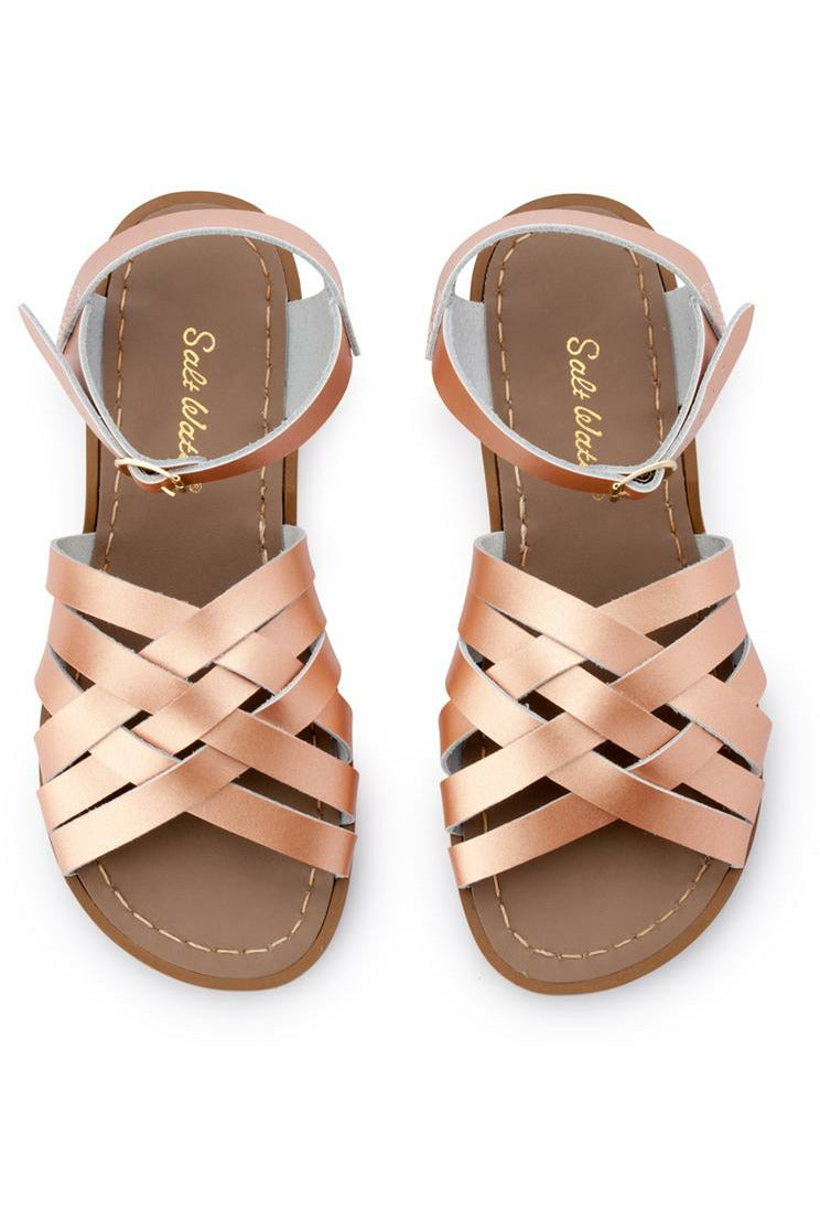 Salt Water Retro Sandals in Rose Gold