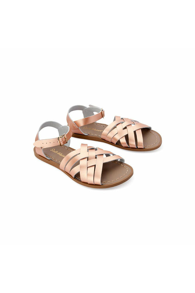 Salt Water Retro Sandals in Rose Gold