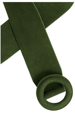 King Louie Suede Belt in Tea Green