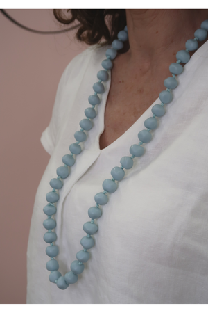 Naturals by O & J Necklace in Blue Beads