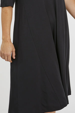 Tani Nina Spliced Dress in Black