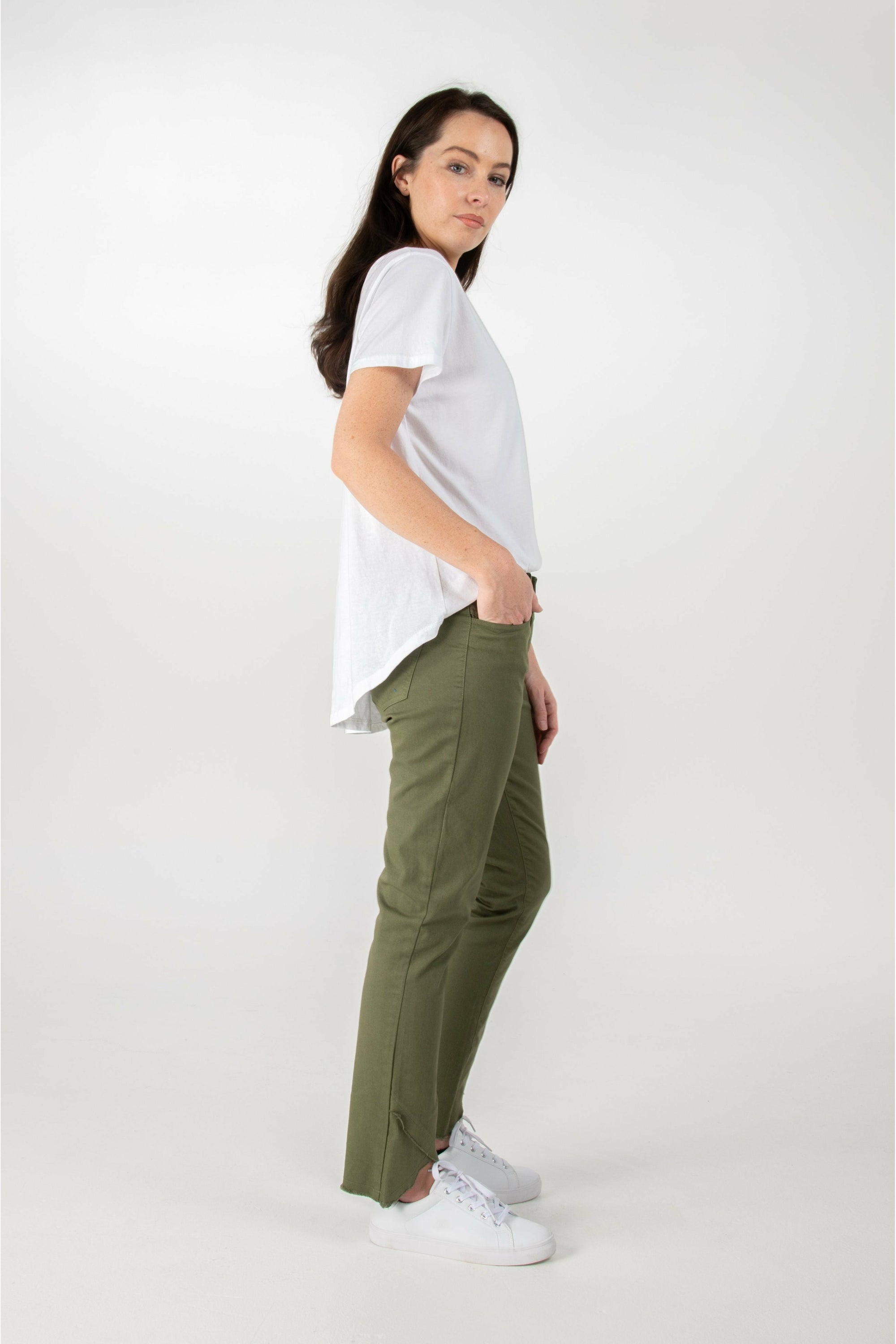 M.I.L.S.O.N Maxine Pant in Olive Oil