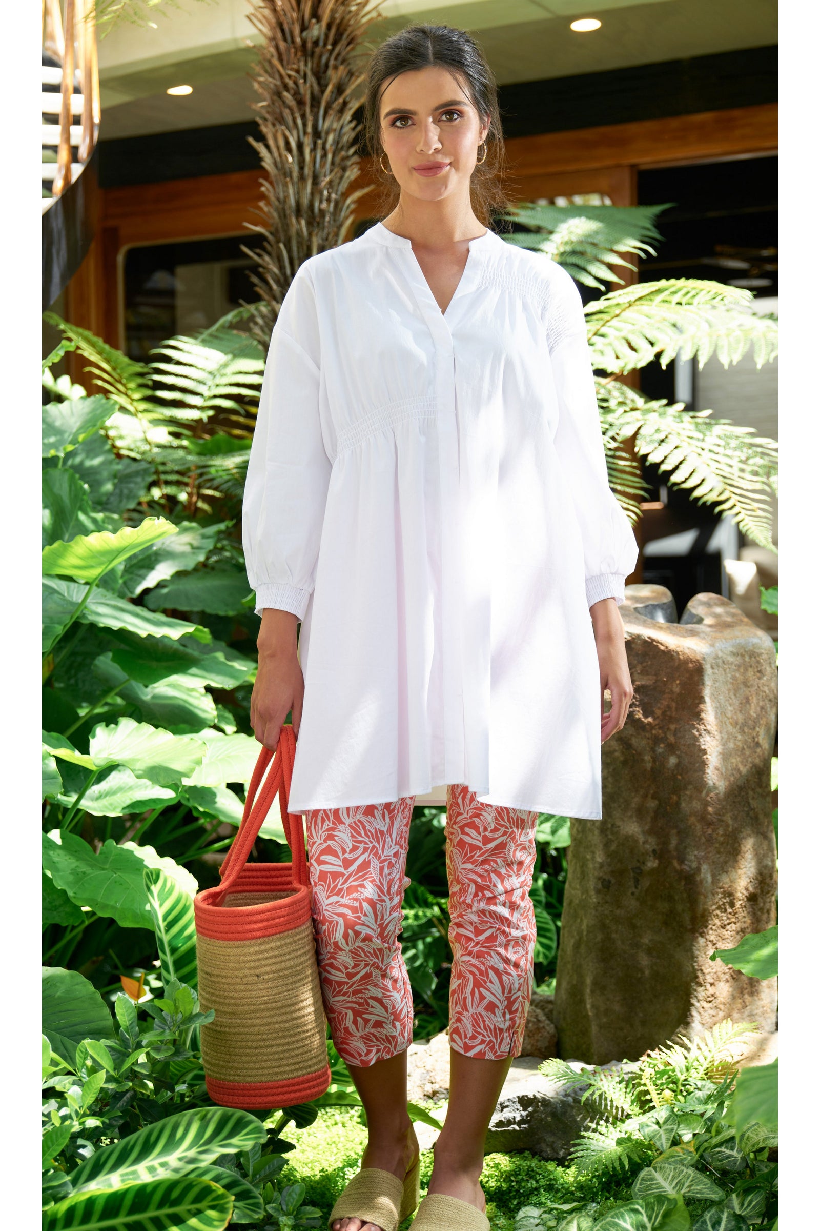 Foil Perfect Curves Shirt in White