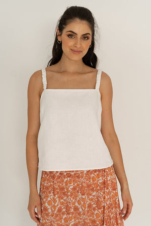 Humidity Talise Tank in White