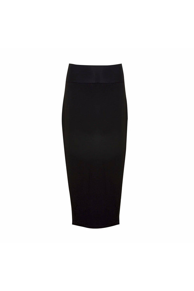 Lou Lou Australia Bamboo Long Whitney Tube Skirt in Black