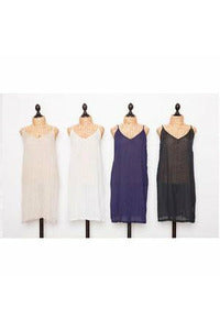 Lula Soul Kalme Cotton Slip in Ecru