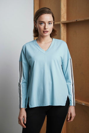 Lania The Label Pippa Top in Blue Mist