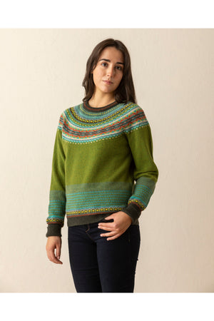 Eribe Knitwear Alpine Sweater in Moss
