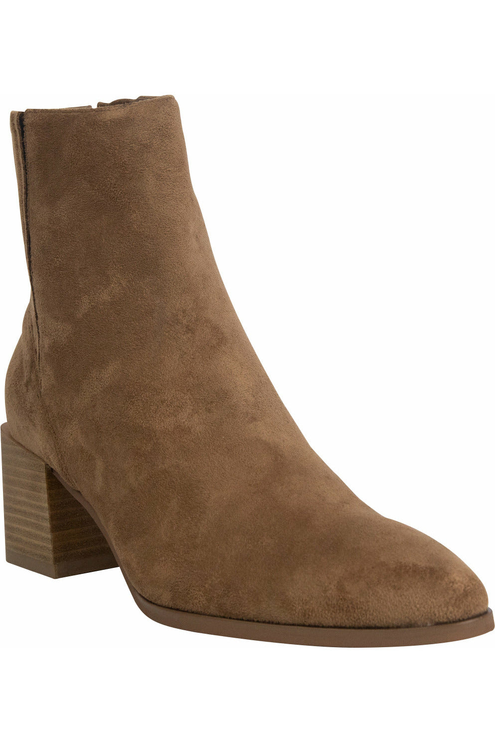 Isabella Paris Suede Ankle boot in Caramel