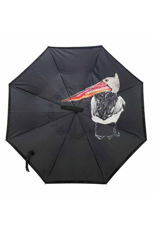IOco Reverse Umbrella with Sun Safe UPF50- Australian Pelican