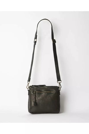 JUJU & Co Large Essential Leather Pouch in Black